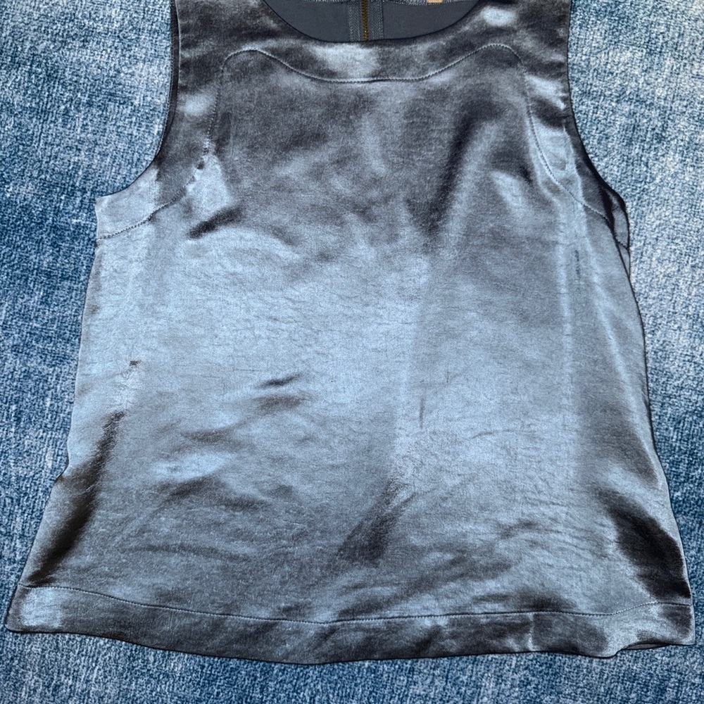 Lilla P Shimmering Silver Tank Top